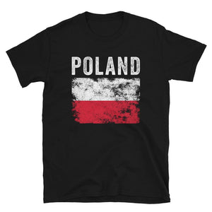 Poland Flag Distressed - Polish Flag T-Shirt