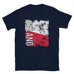 Poland Flag Distressed T-Shirt