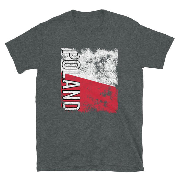 Poland Flag Distressed T-Shirt