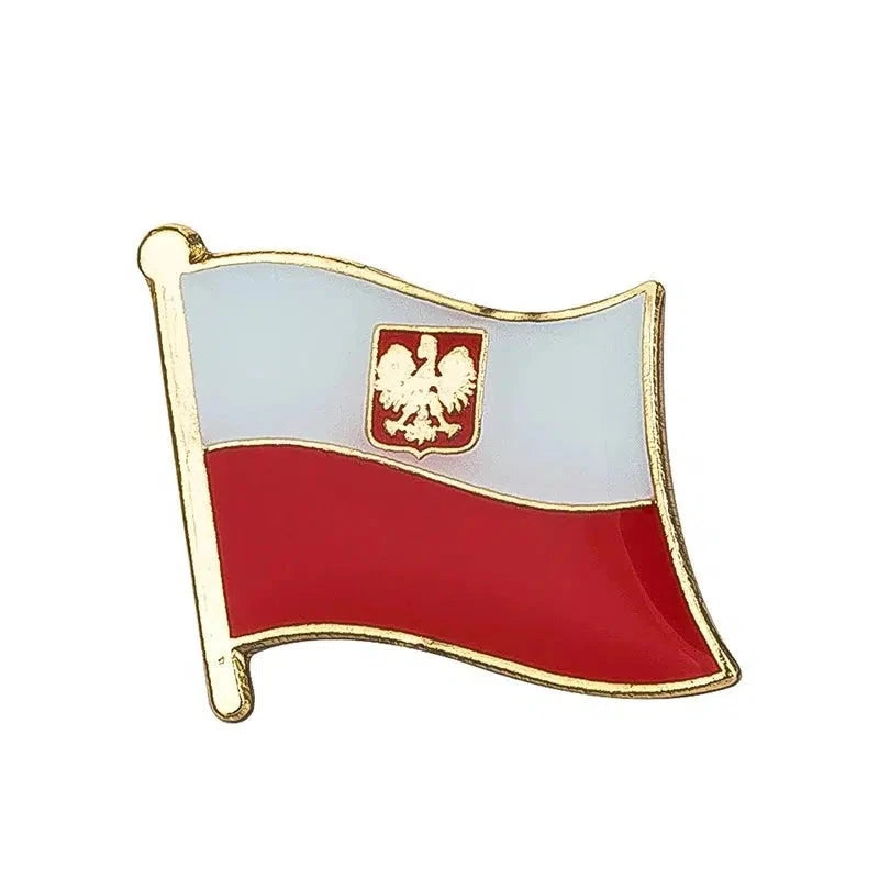 Poland Flag Lapel Pin - Enamel Pin Flag