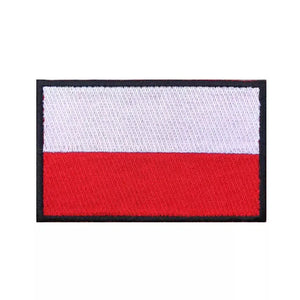 Poland Flag Patch - Iron On/Hook & Loop Patch