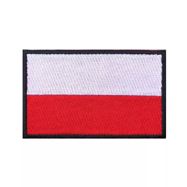 Poland Flag Patch - Iron On/Hook & Loop Patch