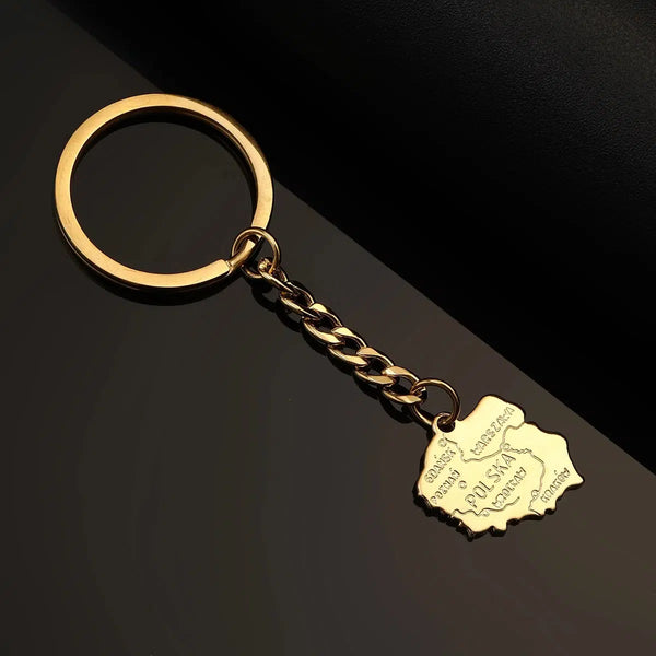 Poland Map Keychain