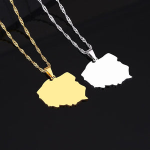 Poland Map Necklace