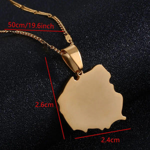 Poland Map Necklace