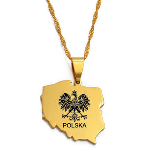 Poland Map Necklace