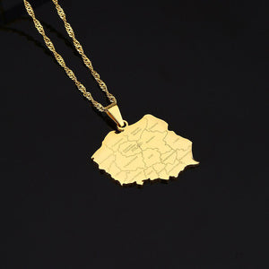 Poland Map Necklace