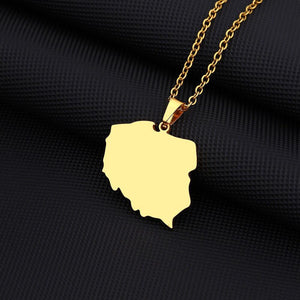 Poland Map Necklace