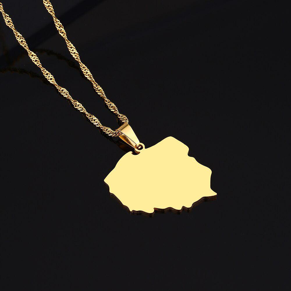 Poland Map Necklace