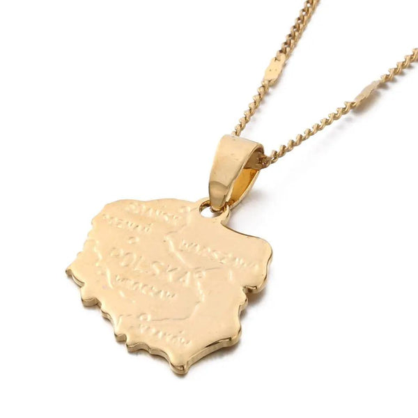 Poland Map Necklace