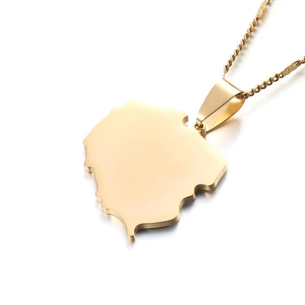 Poland Map Necklace