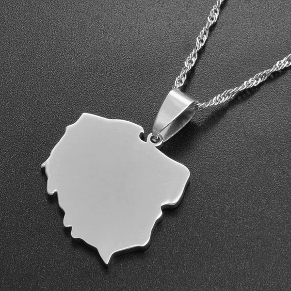 Poland Map Necklace