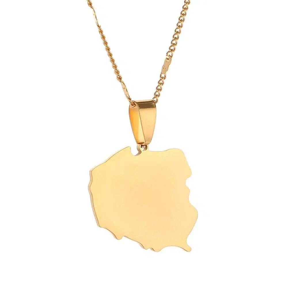 Poland Map Necklace