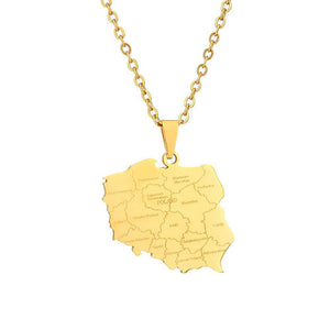 Poland Map Necklace