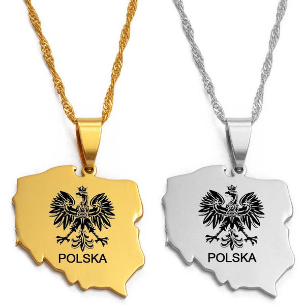 Poland Map Necklace