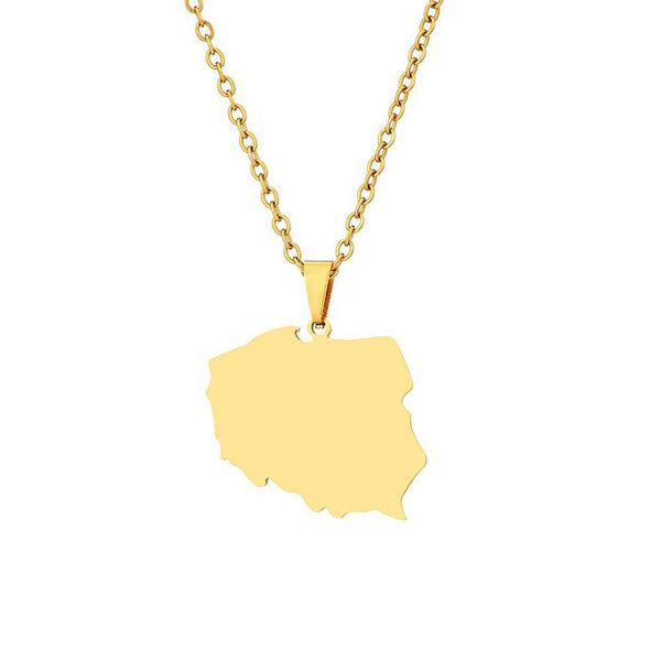 Poland Map Necklace