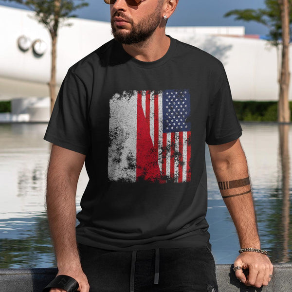 Poland USA Flag - Half American T-Shirt
