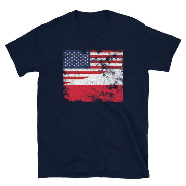 Poland USA Flag T-Shirt