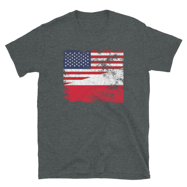 Poland USA Flag T-Shirt