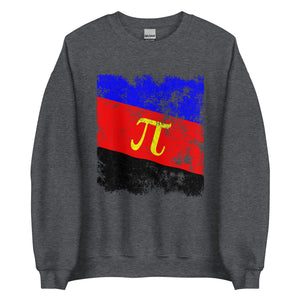 Polyamorous Flag - Distressed LGBT+ Sweatshirt