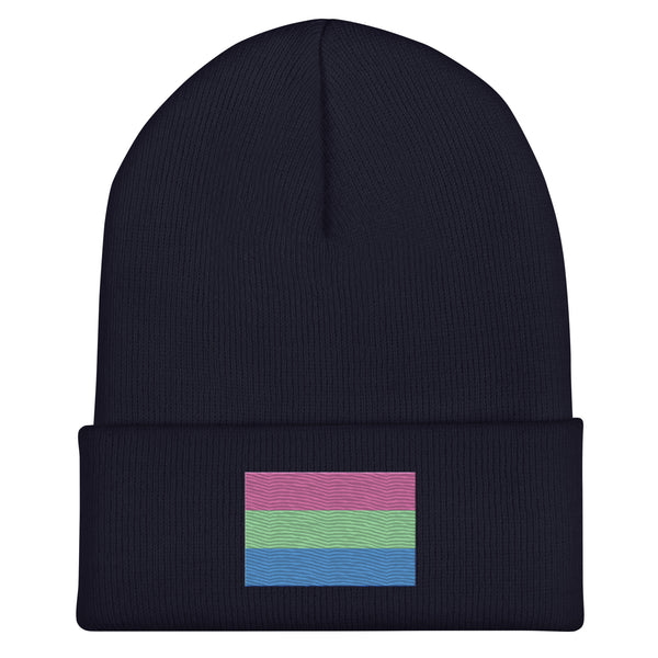 Polysexual Flag Beanie - Embroidered LGBT+ Winter Hat