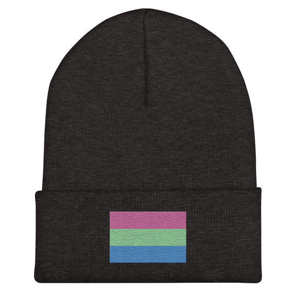 Polysexual Flag Beanie - Embroidered LGBT+ Winter Hat