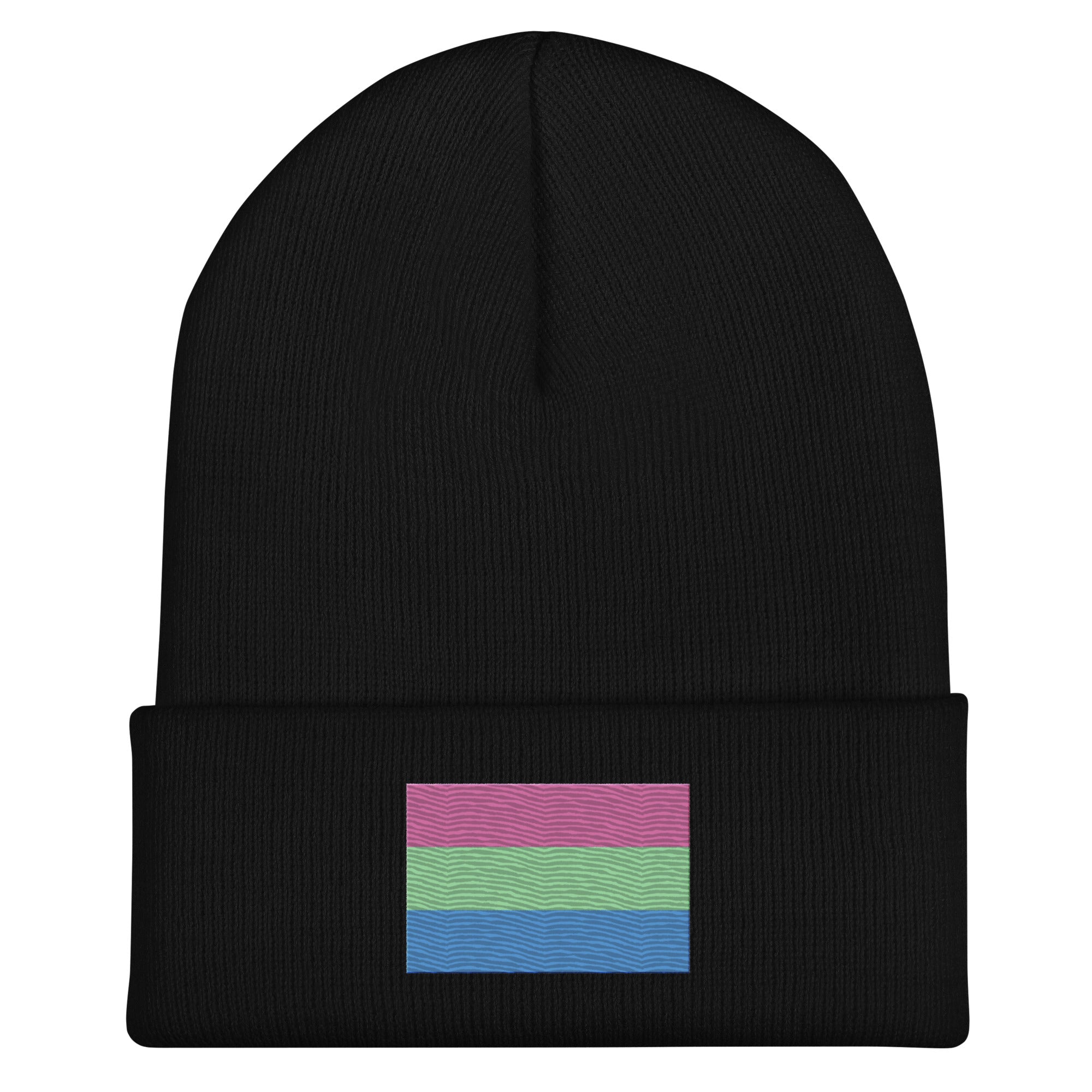 Polysexual Flag Beanie - Embroidered LGBT+ Winter Hat
