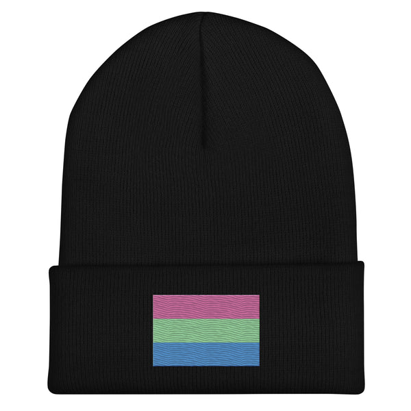Polysexual Flag Beanie - Embroidered LGBT+ Winter Hat