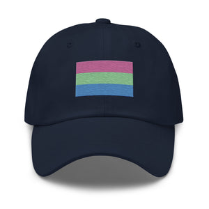 Polysexual Flag Cap - Adjustable Embroidered LGBT+ Dad Hat