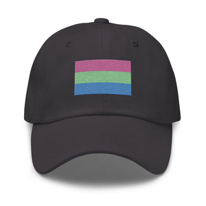 Polysexual Flag Cap - Adjustable Embroidered LGBT+ Dad Hat