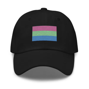 Polysexual Flag Cap - Adjustable Embroidered LGBT+ Dad Hat