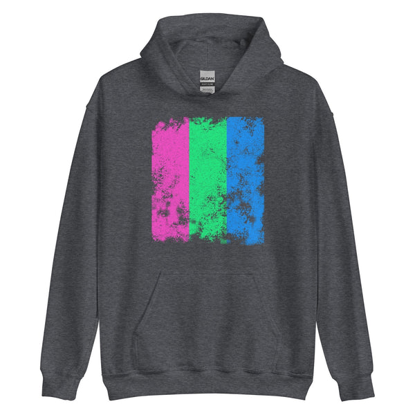 Polysexual Flag - Distressed LGBTQIA2S+ Hoodie