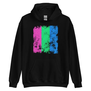 Polysexual Flag - Distressed LGBTQIA2S+ Hoodie