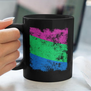 Polysexual Flag - Distressed LGBT+ Mug