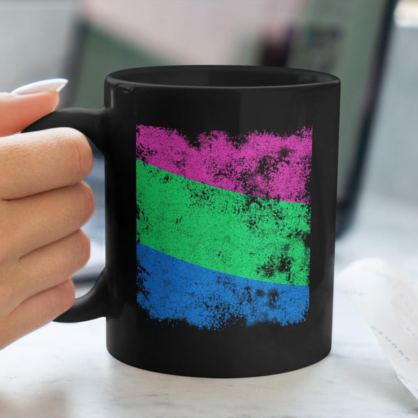 Polysexual Flag - Distressed LGBT+ Mug