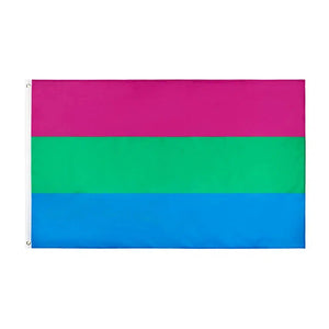 Polysexual Pride Flag - 90x150cm(3x5ft) - 60x90cm(2x3ft) - LGBTQIA2S+