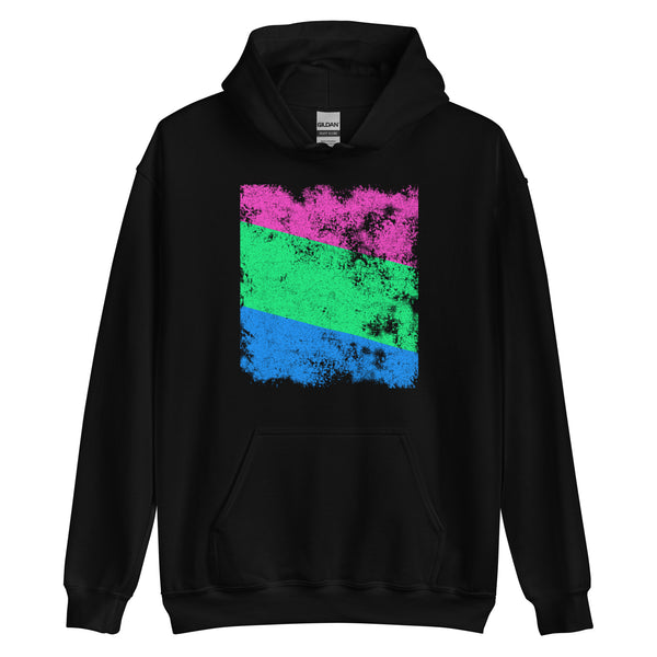 Polysexual Flag - Distressed LGBT+ Hoodie