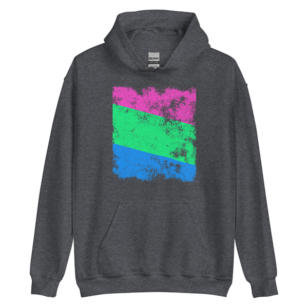 Polysexual Flag - Distressed LGBT+ Hoodie