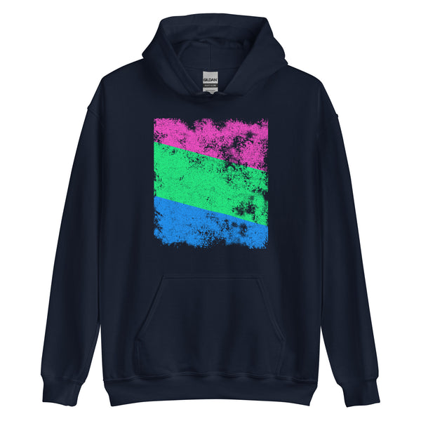 Polysexual Flag - Distressed LGBT+ Hoodie
