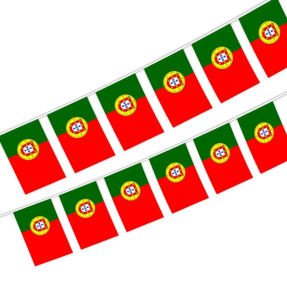 Portugal Flag Bunting Banner - 20-25Pcs