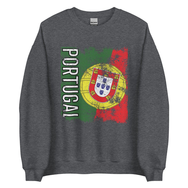 Portugal Flag - Distressed Flag Sweatshirt