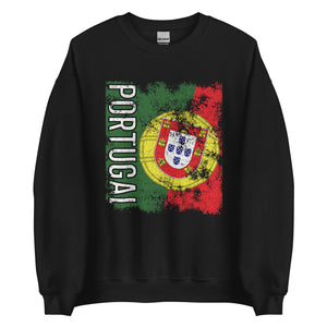 Portugal Flag - Distressed Flag Sweatshirt