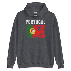 Portugal Flag Distressed Portuguese Flag Hoodie