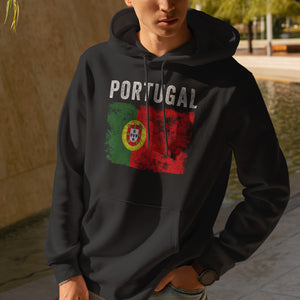 Portugal Flag Distressed Portuguese Flag Hoodie