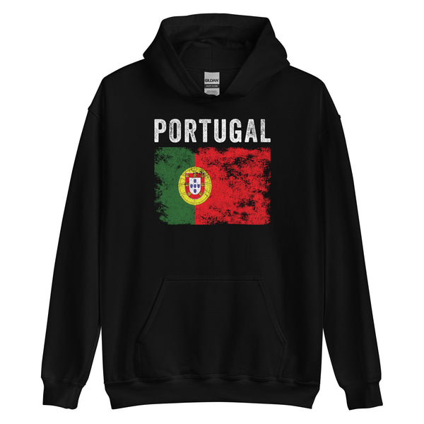 Portugal Flag Distressed Portuguese Flag Hoodie