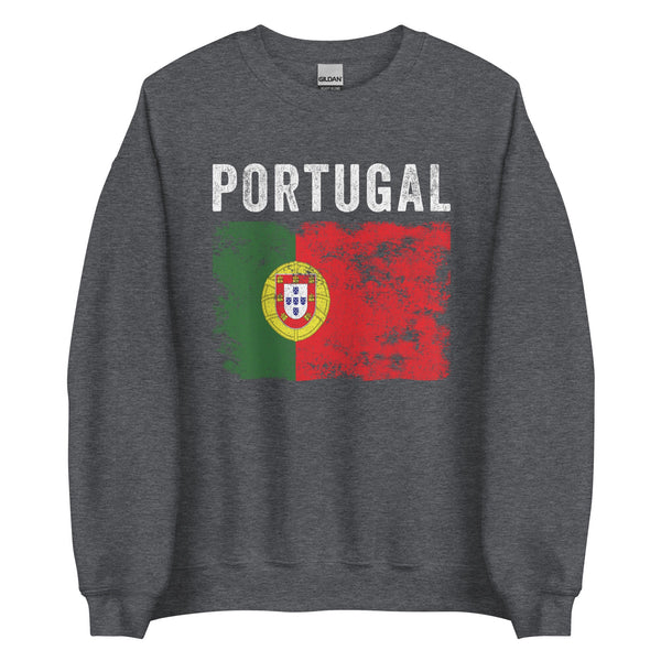 Portugal Flag Distressed Portuguese Flag Sweatshirt