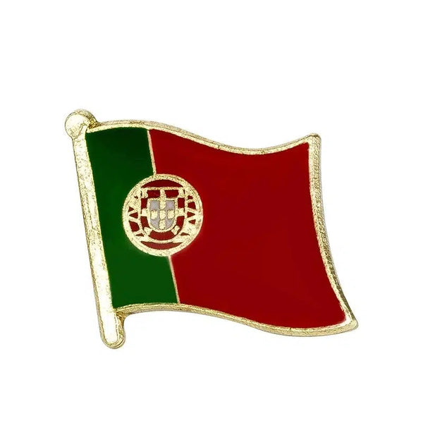 Portugal Flag Lapel Pin - Enamel Pin Flag
