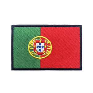 Portugal Flag Patch - Iron On/Hook & Loop Patch