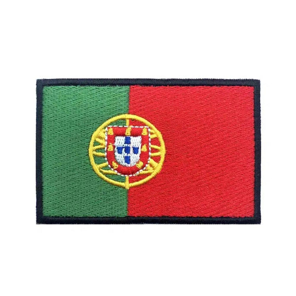 Portugal Flag Patch - Iron On/Hook & Loop Patch