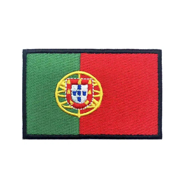 Portugal Flag Patch - Iron On/Hook & Loop Patch